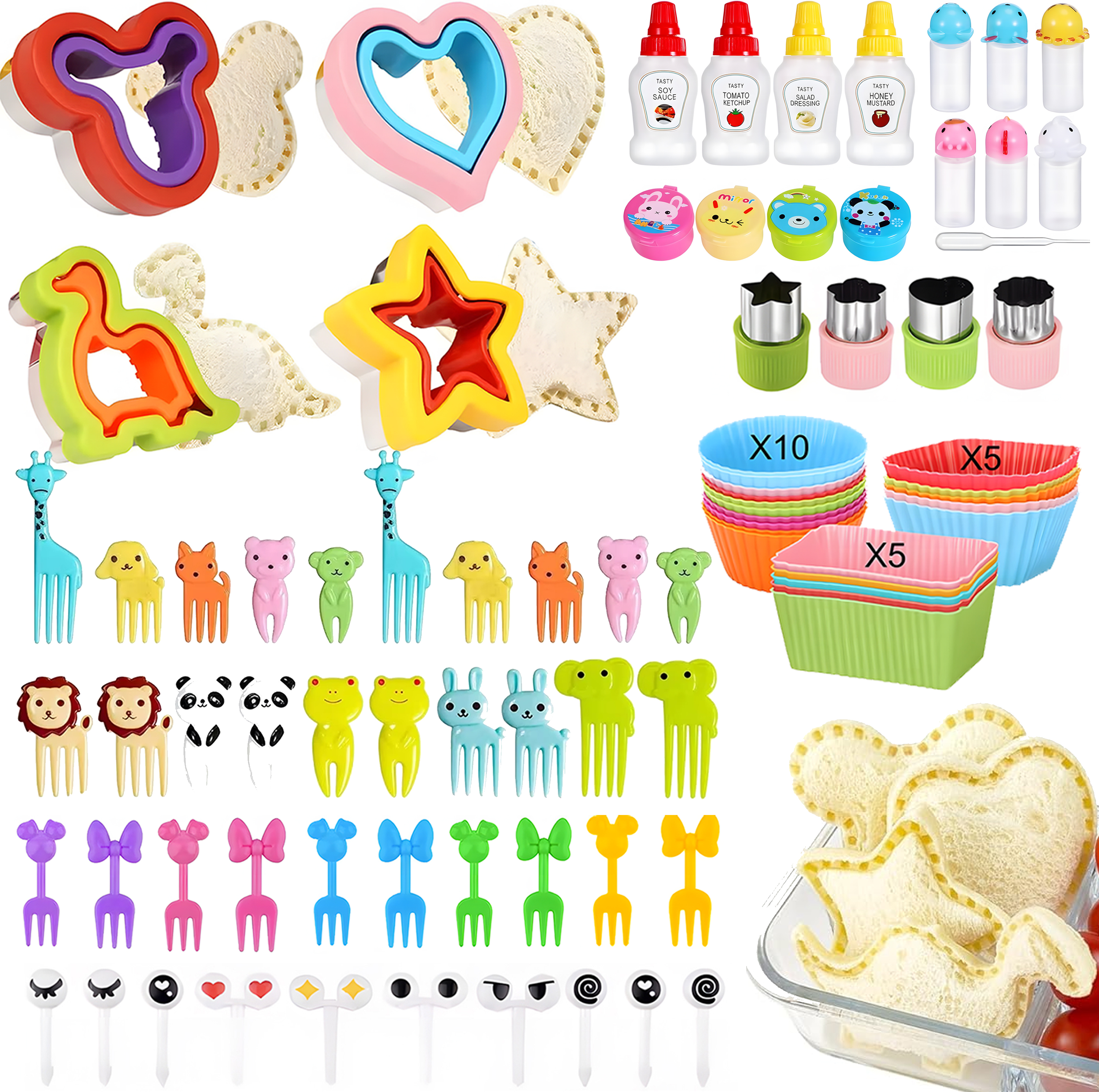 Kids Tablet With Accessories - Kids Bento Lunch Box Accessories With