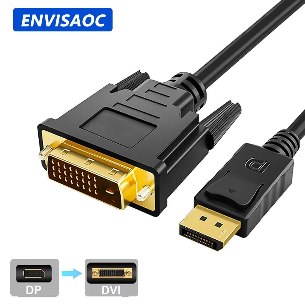 Tablet Lap Desk - DisplayPort DP to DVI Adapter Connecto
