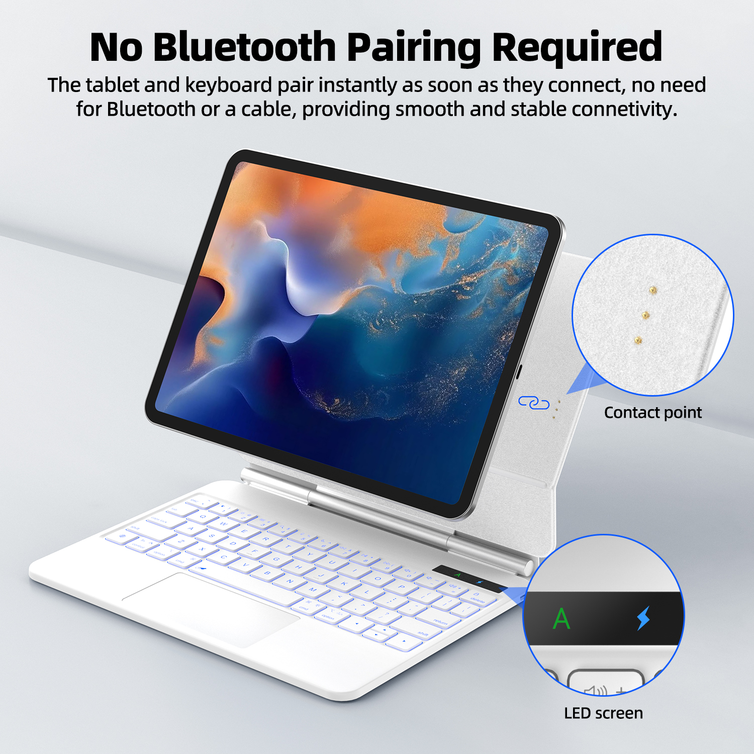 Smart Pogo Pin Keyboard case f - đánh giá và giá Tablet Accessories Kit