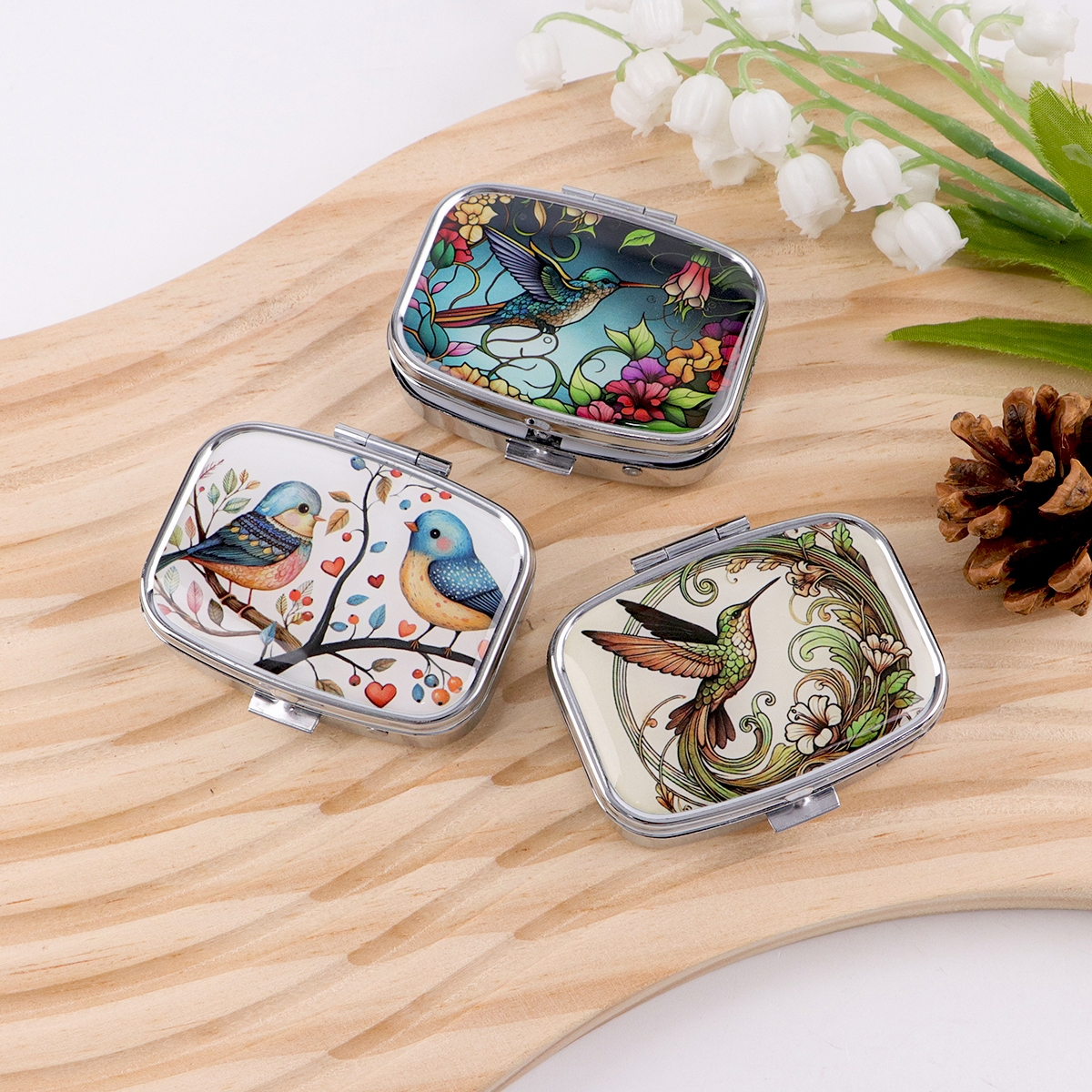 Cute Bird Cartoon Travel Pill  - đánh giá và giá Tablet Accessory