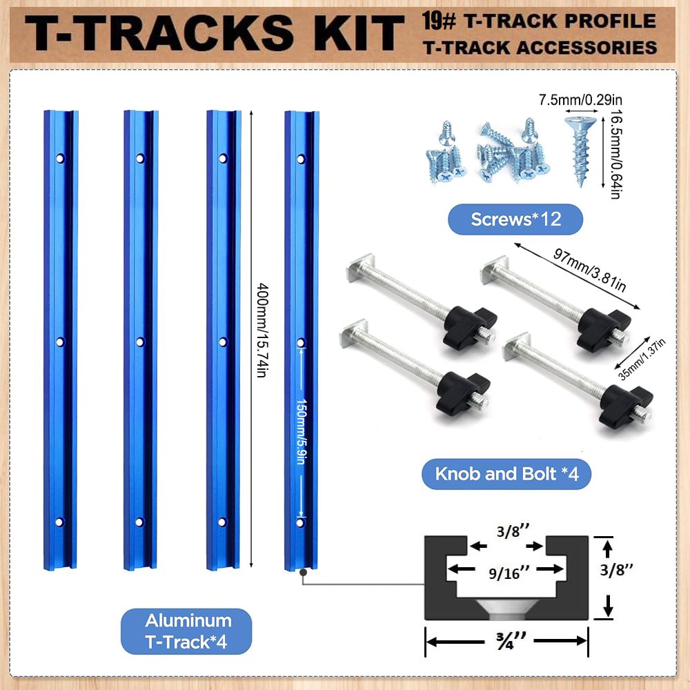 Woodworking 19# T-track Kit an - đánh giá và giá Tablet Accessory