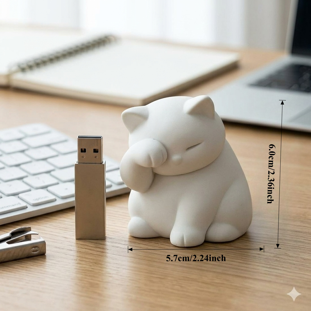 3D Printed Cute Shy Chubby Whi - đánh giá và giá Tablet Accessories Kit