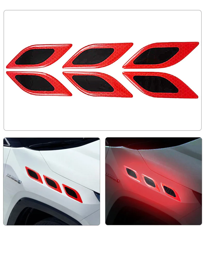 6pcs/Set Car Reflective Sticke - đánh giá và giá Tablet Accessories Kit