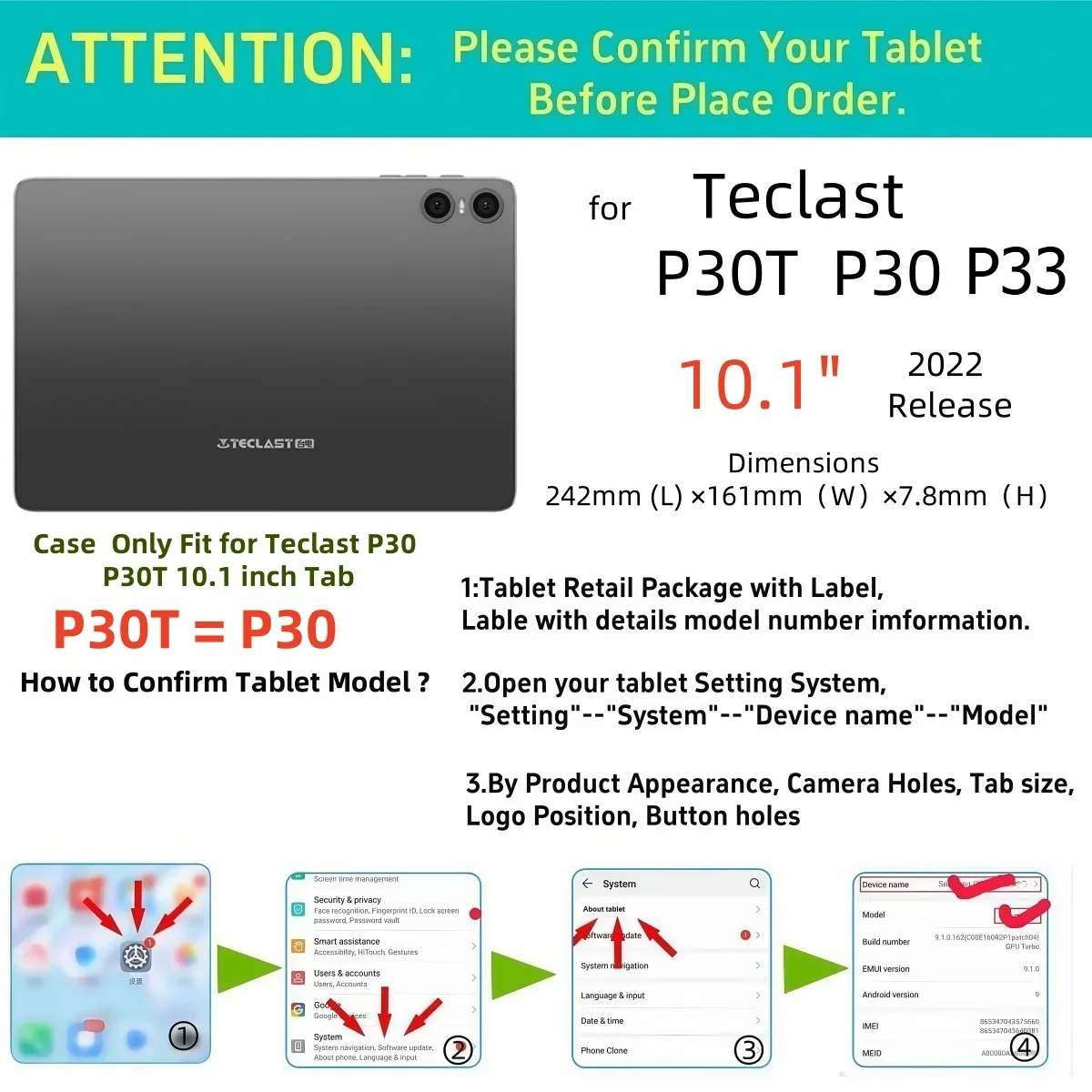 Smart Cover for Teclast P33 P3 - đánh giá và giá Teclast Tablet Accessories