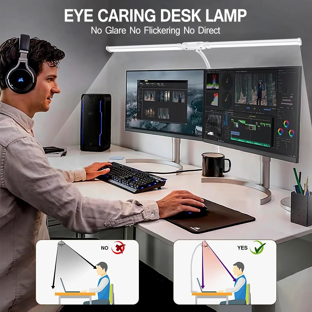 Double Head LED Desk Lamp Step - đánh giá và giá Tablet Lap Desk