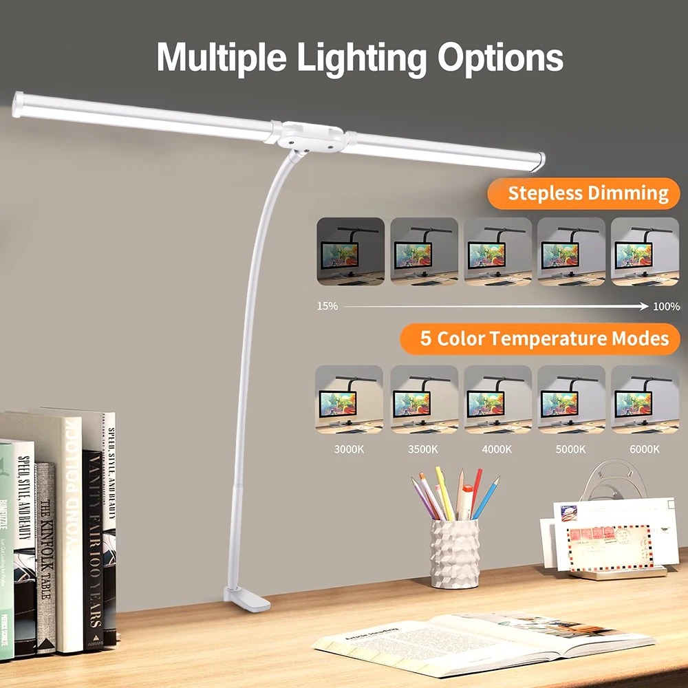 Double Head LED Desk Lamp Step - đánh giá và giá Tablet Lap Desk