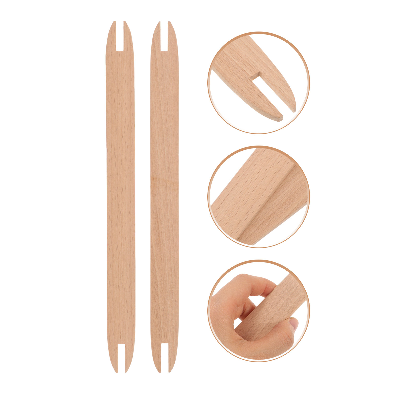 2Pcs Wooden Knitting Shuttles  - đánh giá và giá Tablet Weaving Accessories