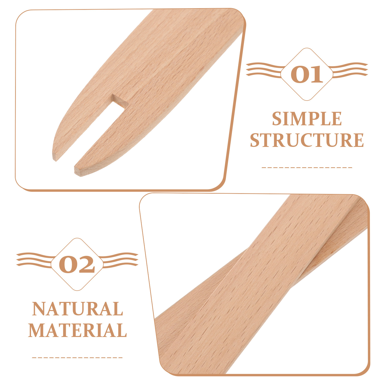 2Pcs Wooden Knitting Shuttles  - đánh giá và giá Tablet Weaving Accessories